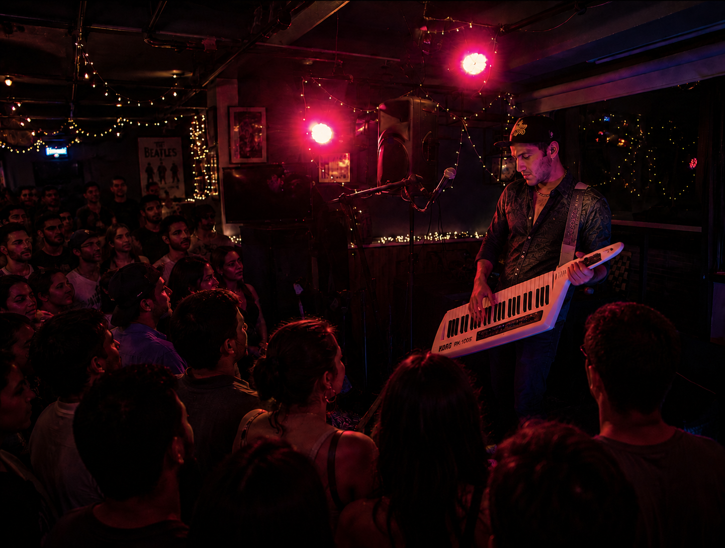 Paul Santiago performing live